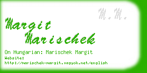 margit marischek business card